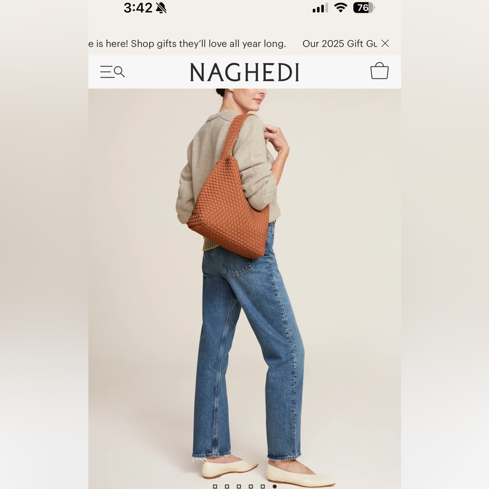 NWT Naghedi Medium Nomad Hobo - Cocoa - Picture 12 of 12